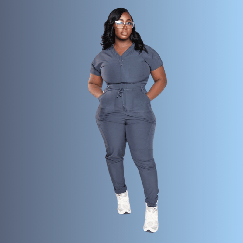 Stretch Scrub Jumpsuit